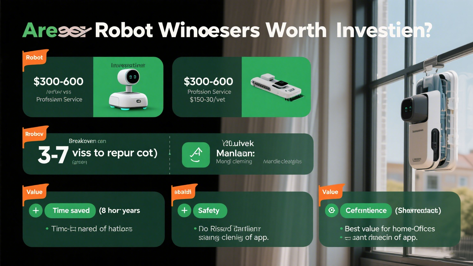 ロボット窓掃除機は投資する価値がありますか?