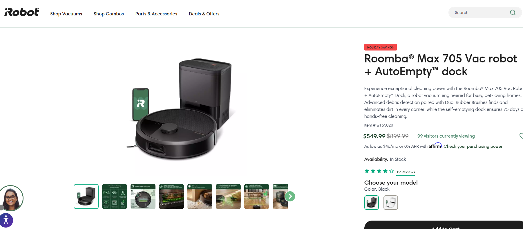 iRobot ルンバ Max 705 Vac