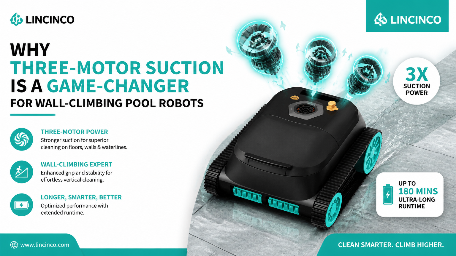 3 モーター吸引が壁登りプール ロボットにとって大きな変革となる理由