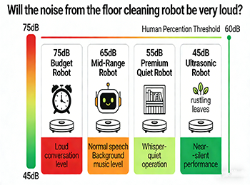 床掃除ロボットの騒音は大きくなりますか?