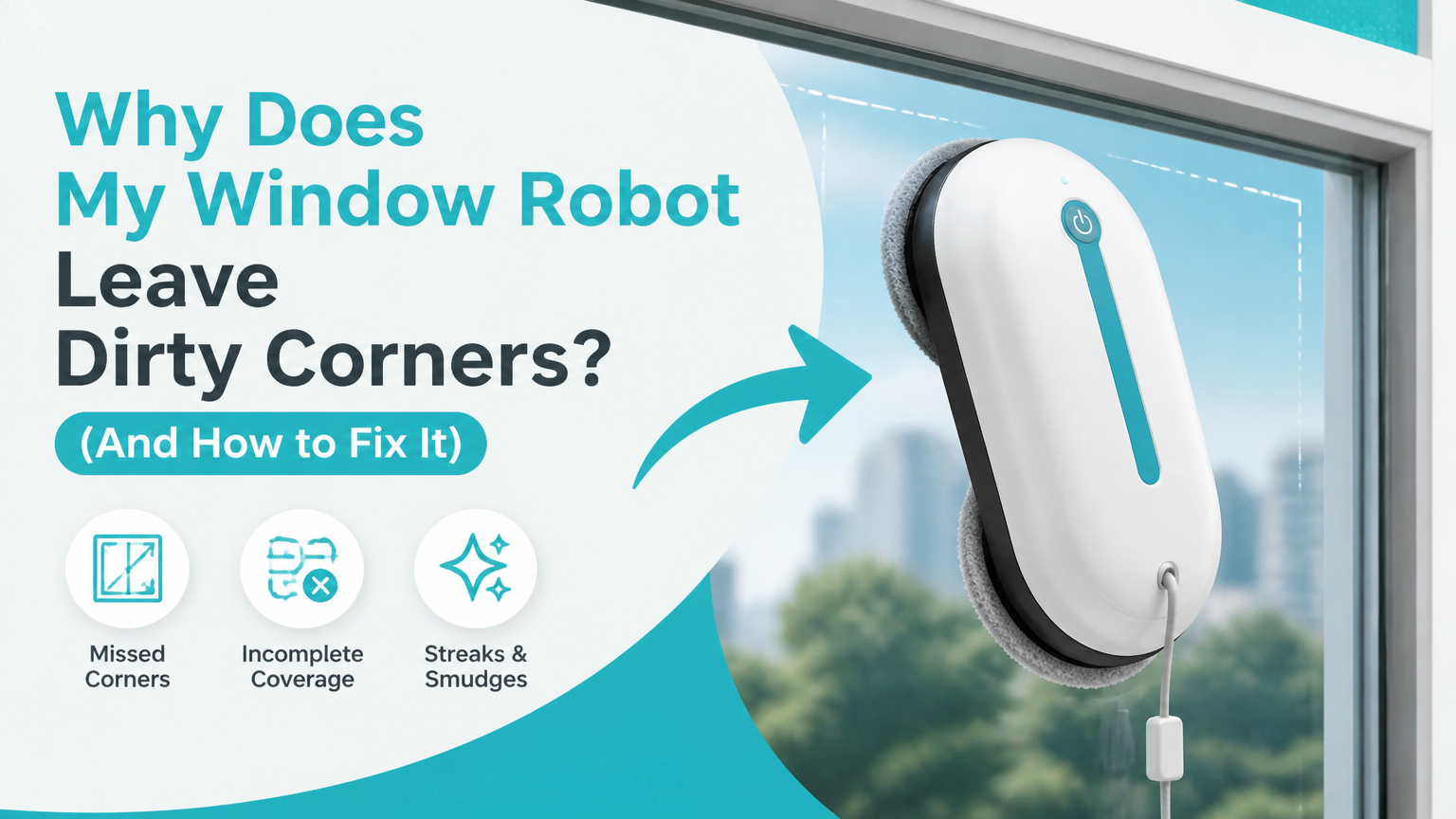 私のウィンドウロボットが汚れた隅を残すのはなぜですか? (そしてそれを修正する方法)
